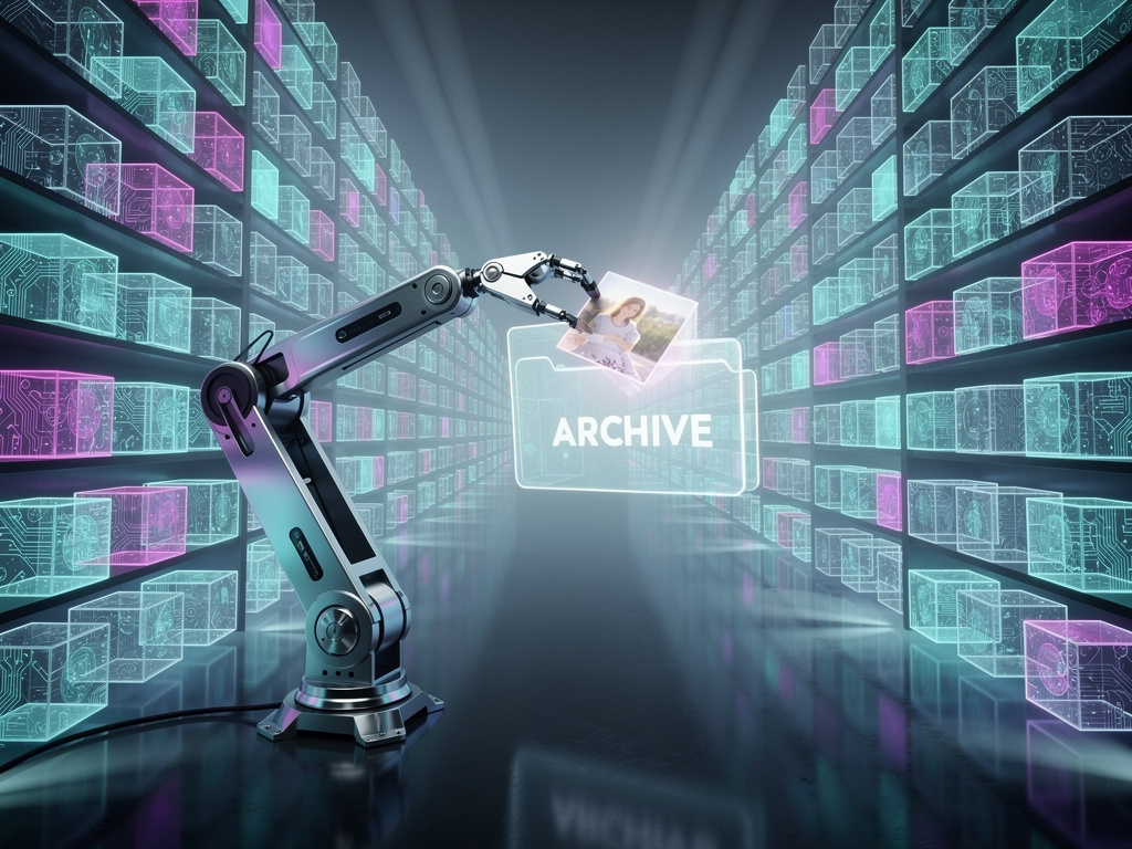 A futuristic digital library archive